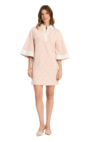 Sid Boucle Mini Dress - Shell Pink