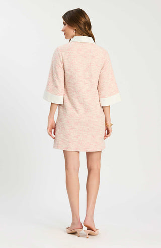 Sid Boucle Mini Dress - Shell Pink
