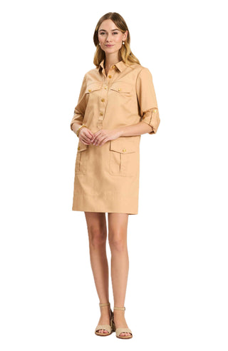 Rory Pocket Mini Dress - Hazelnut