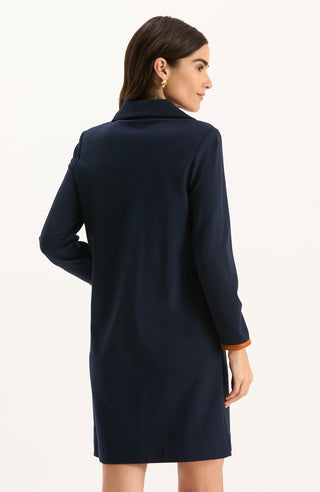 Helena Ponte Dress - Navy