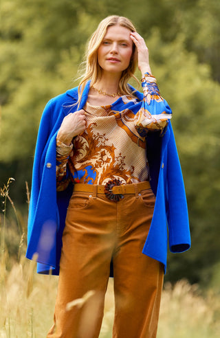 Olivia Silk Blouse - Multi