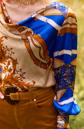 Olivia Silk Blouse - Multi