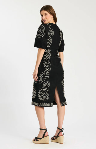 Tyler Boe Posey Midi Dress - Black/White