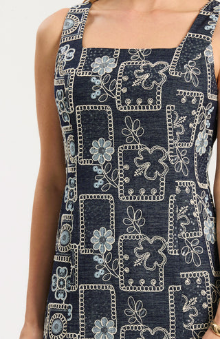 Tyler Boe - Pamela Mini Dress - Denim&nbsp;