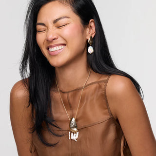 Mignonne Gavigan Gloria Drop Earrings - White Gold