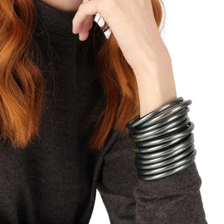BuDha Girl All Weather Bangles - Graphite