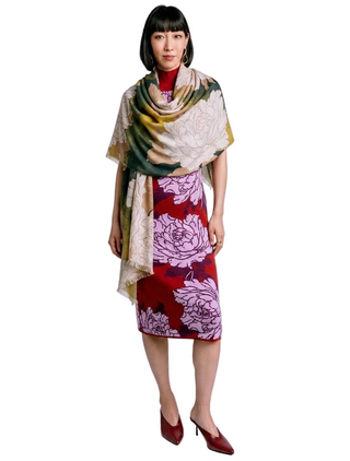 Kerisma Cosmic Scarf/Shawl - Golden Peony