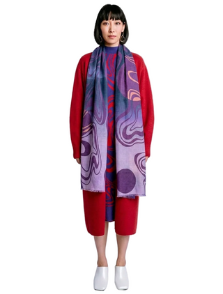 Kerisma Dancing Scarf/Shawl - Purple Smoke