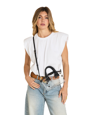 Hammitt Paula Clear - Black/Gunmetal