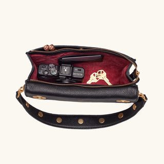 Hammit Montana Clutch Small - Black/ Brushed Gold