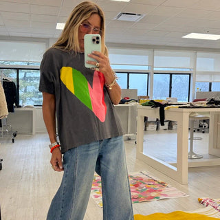 Tommy Happy Heart Tee - Multi