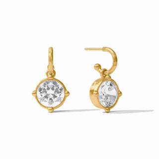 Honeybee Hoop & Charm Earring - Cubic Zirconia