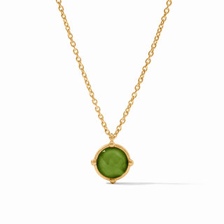 Honeybee Solitaire Necklace - Iridescent Palmetto Green