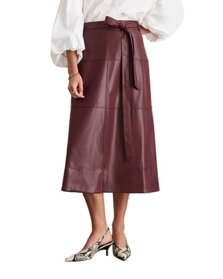 Tanya Taylor Hudley Skirt - Mahogany
