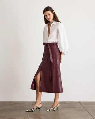 Tanya Taylor Hudley Skirt - Mahogany