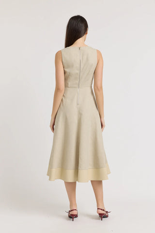 En Saison Kelly Midi Dress - Natural