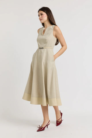 En Saison Kelly Midi Dress - Natural