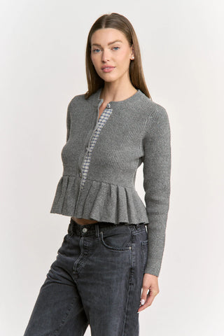 En Saison Annie Cardigan - Heather Gray