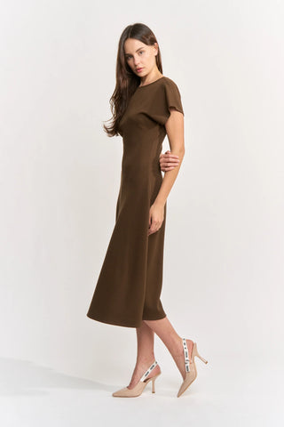 En Saison Jane Midi Dress - Brown