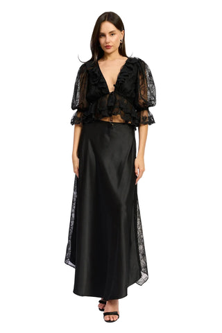 En Saison Alexandra Midi Skirt - Black