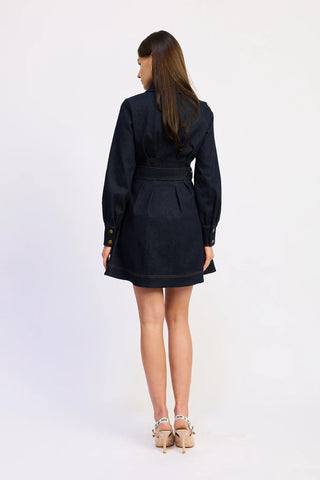 En Saison Carol Mini Dress - Indigo