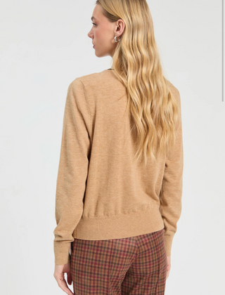 Vilagallo Bow Sweater Camel