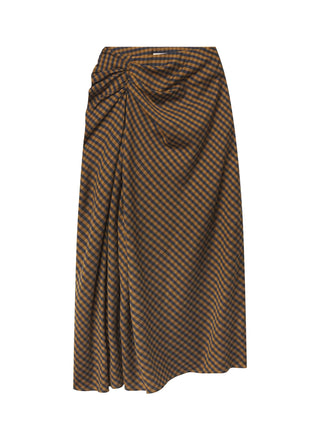 A.L.C. Jean Skirt - Pecan/Navy
