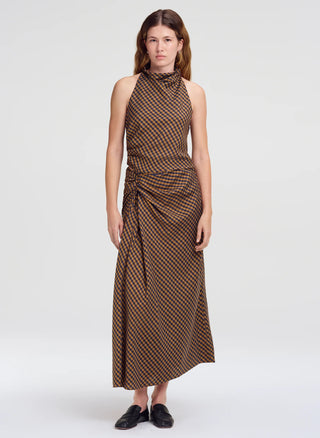 A.L.C. Jean Skirt - Pecan/Navy