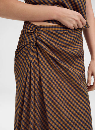 A.L.C. Jean Skirt - Pecan/Navy