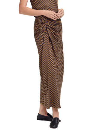 A.L.C. Jean Skirt - Pecan/Navy
