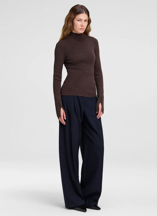 A.L.C. Jett Top - Coffee