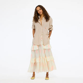 Kerri Rosenthal Jack Linen Stripe Shirt - Oak