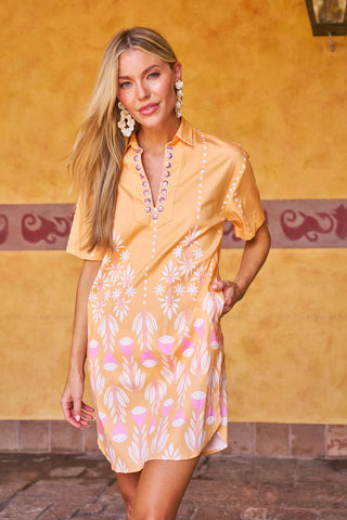 Rhodes Dress - Creamsicle Summer