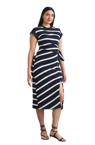 Kovi Dress - Maritime Blue/Cream Stripe