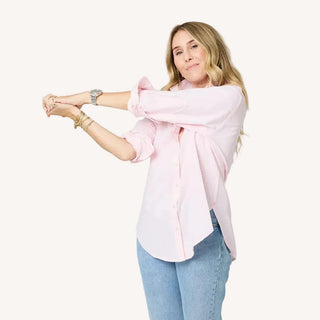 Kerri Rosenthal Mia Lightweight Oxford Shirt - Oxford Pink
