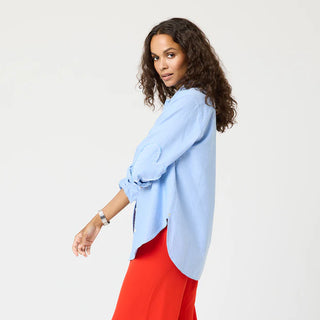 Kerri Rosenthal Mia Lightweight Oxford Shirt - Blue