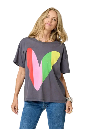 Tommy Happy Heart Tee - Multi