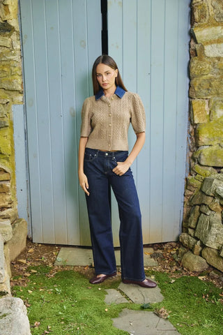 Love the Label Lane Cardigan - Cedar