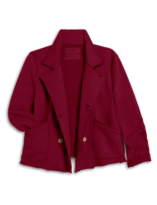 Cropped Sweatshirt Peacoat - Garnet