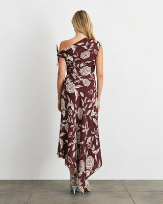 Tanya Taylor Loretta Dress - Deep Redwood
