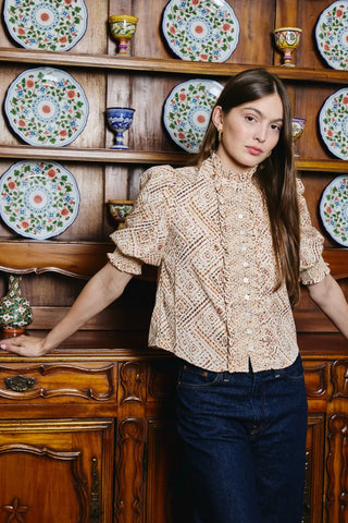 Love the Label Zinny Top - Wuthering Winds Print