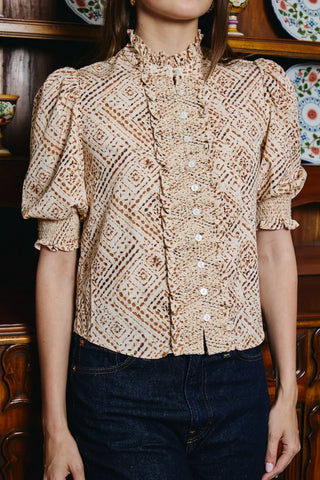 Love the Label Zinny Top - Wuthering Winds Print
