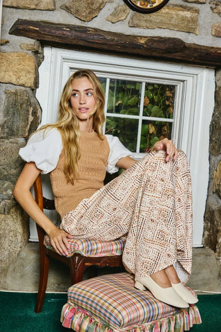 Love the Label Danni Tee - Camel