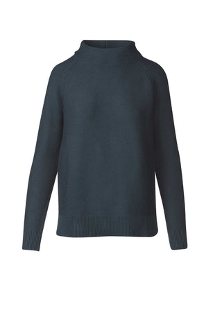 Garter Funnel Sweater - Black
