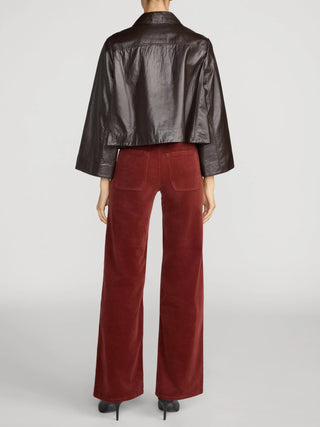Frame Le Slim Palazzo Corduroy - Wine