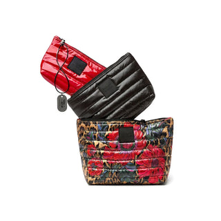 Think Rolyn Travel Trio - Leopard Floral, Black and Red