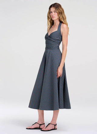 A.L.C. Magnolia Dress - Carbon Blue Multi