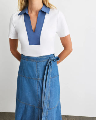 Tanya Taylor Hudley Skirt - Medium Indigo Blue