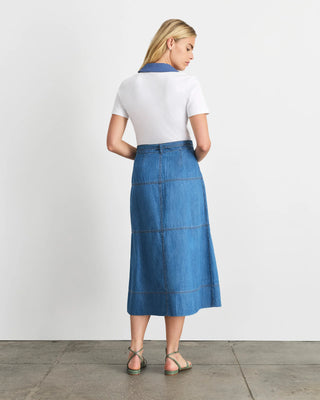 Tanya Taylor Hudley Skirt - Medium Indigo Blue