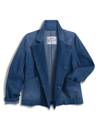 Frank and Eileen Cropped English Peacoat - 1981 Wash